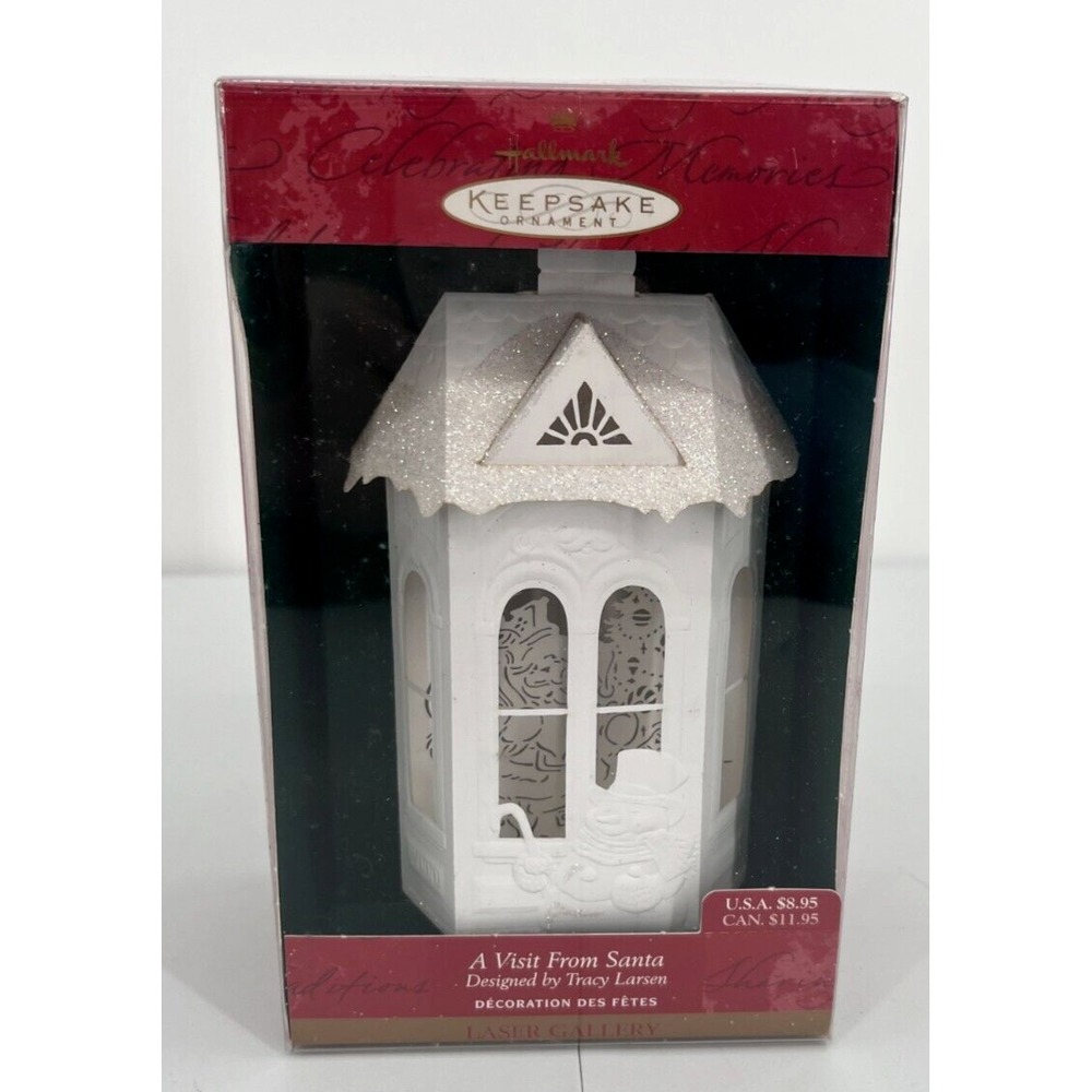 Hallmark Keepsake Ornament‎ 2020 A VISIT FROM SANTA - ATTACHES TO LIGHT STRING
